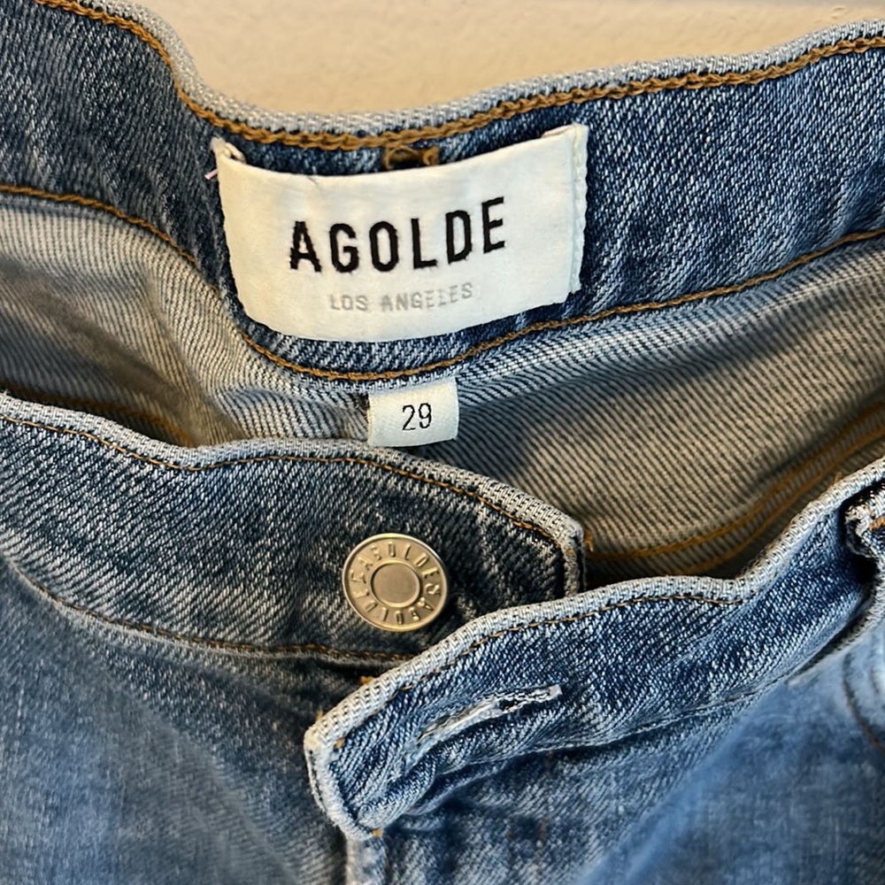 Agolde Toni Mid Rise Straight Jeans - Picture 6 of 9
